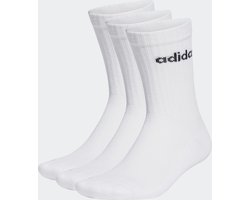 adidas Sportswear Linear Gevoerde Sokken 3 Paar - Unisex - Wit- 37-39 — cadeau in Cadeau-ideeën