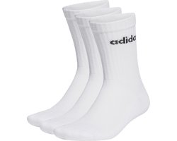 adidas Sportswear Linear Gevoerde Sokken 3 Paar - Unisex - Wit- 46-48 — cadeau in Cadeau-ideeën
