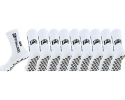 5-pack - 5 Paar - Gripsokken Voetbal Wit Sportsokken Anti-Blaren (Maat 38-43) — cadeau in Sport & Outdoor