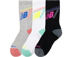New Balance Youth Active Graphic Crew Socks 3 Pack Unisex Sportsokken - ASSORTED COLORS — cadeau in Cadeau-ideeën