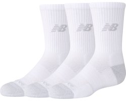 New Balance Youth Active Crew Socks 3 Pack Unisex Sportsokken - WHITE — cadeau in Cadeau-ideeën