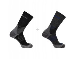Salomon - X Ultra Access Crew Socks | 2-Pack | Sokken | Maat M / 39-41 - Antraciet / Zwart — cadeau in Cadeau-ideeën