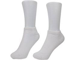 MASUK Dames & Heren Enkelsokken met Enkelbescherming – Unisex Anti-Blaar Gel Pad – Niet Afzakkende Comfort Sokken – Set van 3 Paar – Wit – Maat 36-39 — cadeau in Cadeau-ideeën