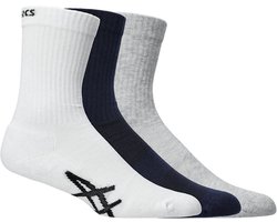 ASICS Sport Crew Sock - Sokken - Wit Grijs - Sports - Hardlopen - Unisex Sokken — cadeau in Cadeau-ideeën