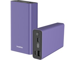 imoshion® Powerbank 20000 mAh - 30W Ultra Snellader - 4x Smartphone Opladen - USB C / USB A - Powerbanks - Universeel - Quick Charge 3.0 en Power Delivery — cadeau in Telefoon & Tablet
