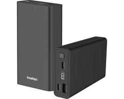 imoshion® Powerbank 20000 mAh - 30W Ultra Snellader - 4x Smartphone Opladen - USB C / USB A - Powerbanks - Universeel - Quick Charge 3.0 en Power Delivery — cadeau in Telefoon & Tablet