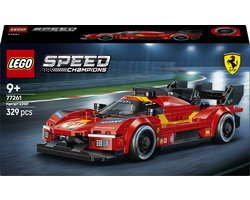 LEGO® Speed Champions Ferrari 499P - Ferrari Merchandise - Raceautoset met 1 Minifiguur van een Coureur - Bouwset voor Kinderen Vanaf 9 Jaar - Speelgoedauto - Cadeautip - 77261 — cadeau in Spellen & Speelgoed