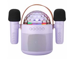 imoshion Sing & Shine Karaoke Set - Met Bluetooth Speaker, Microfoons en Discolamp - Karaokeset voor Volwassenen en Kinderen — cadeau in Gadgets