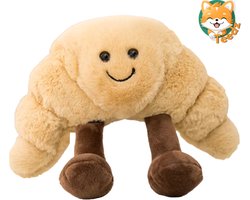 Croissant Knuffel - Teedz - Kinderen - Bagel - Pluche - Bruin - Brood - Ontbijt - Decoratie - Cadeau — cadeau in Spellen & Speelgoed