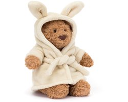 Jellycat Knuffels - Bartholomew Bear Bathrobe Outfit - Beer in Badjas - Teddybeer - Knuffelbeer - Knuffel - 31 cm - Geschikt voor alle leeftijden — cadeau in Spellen & Speelgoed