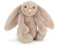 Jellycat Knuffels - Bashful Beige Bunny - Beige - Konijn - Knuffel - 31 cm - Voor alle leeftijden — cadeau in Spellen & Speelgoed