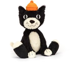 Jellycat Knuffels - Jellycat Jack - Kat - Poes - Cat - Zwart - Knuffel - 32 cm - Voor alle leeftijden — cadeau in Spellen & Speelgoed