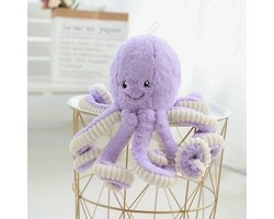 Klikkopers® - Octopus Knuffel - Inktvis Knuffel - Kawaii Kussen - Kawaii Knuffel - Paars - 80 cm — cadeau in Spellen & Speelgoed