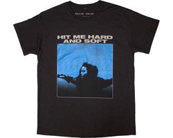 Billie Eilish - Hit Me Hard And Soft Tracklist Heren T-shirt - S - Zwart — cadeau in Cadeau-ideeën