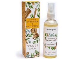 Aromafume natural smudge spray witte salie en palo santo - 100ml — cadeau in Cadeau-ideeën