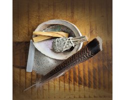 Smudge kit - Set om energetisch te reinigen - Smudge set - Salie branden - Salie - Palo santo - Seleniet - Abalone - Smudge - Smudge pakket - Uitgebreide smudge kit - Smudgen - Spiritueel cadeau — cadeau in Cadeau-ideeën