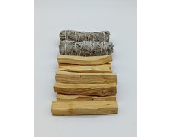 Reinig je huis pakket XL - Smudge - Witte salie - Palo Santo - energetische reiniging - original – TEEX.NL – Nederlandse gebruiksaanwijzing – White sage — cadeau in Cadeau-ideeën