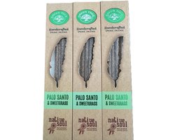 Native Soul - palo santo sweetgrass - smudge - wierook - green tree - 3 stuks — cadeau in Cadeau-ideeën