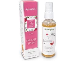 Aromafume natural smudge spray white Sage rose - witte salie roos - spray - 100ml — cadeau in Cadeau-ideeën