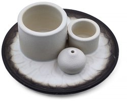 palo santo en smudge houder - wierookbrander - wierookhouder - keramiek - — cadeau in Wonen & Interieur