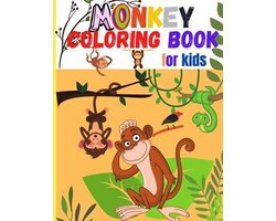 Monkey Coloring Book for Kids — cadeau in Boeken