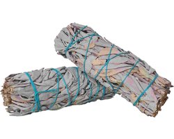 Smudge stick - witte salie - smudgestick - smudgen - huis reinigen - 2 stuks - 10cm — cadeau in Hobby