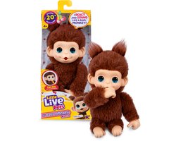 Little Live Pets - My Baby Monkey minis 'Chikki Cherry' baby-aapje - Interactieve pluchen knuffel — cadeau in Spellen & Speelgoed