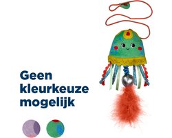 Kong Teaser Jellyfish - Kattenspeelgoed - 2.54x8.89x19.69 cm Assorti Multi-Color — cadeau in Cadeau-ideeën