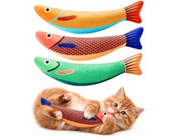 Jake and Jacky Kattenspeelgoed met Catnip - Kattenspeeltjes met Kattenkruid - Speelgoed Kat 3 stuks - 22cm — cadeau in Cadeau-ideeën