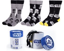 Star Wars Star Wars - Stromtrooper - Darth Vader Sokken meerkleurig one size — cadeau in Cadeau-ideeën