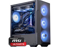 FlowUp x Powered By MSI - De Ik hoor je Gaming PC - Don Kaaklijn - Ryzen 5 - RTX 5060 - 32 GB RAM - 1 TB SSD - Waterkoeling — cadeau in Mode & Accessoires