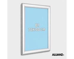 ALUANZ Kliklijst Zilver B1 Aluminium - Wissellijst - Posterlijst - Fotolijst - Inclusief Beschermfolie — cadeau in Cadeau-ideeën