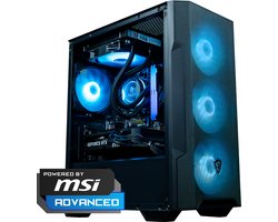 FlowUp x Powered By MSI - De Tetragame Gaming PC - Ryzen 7 5700x - RTX 5060 - 32 GB Corsair RAM - MSI 650w - 1 TB NVMe SSD - AZZA Galeforce ARGB — cadeau in Mode & Accessoires