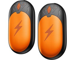 Oplaadbare handwarmers, 2 stuks, elektrische handwarmers met 20 uur lange verwarming, 2-in-1 draagbare handwarmers, draadloze USB-zakhandverwarmer, buiten, warm cadeau voor jacht, golf, camping, skiën — cadeau in Sport & Outdoor