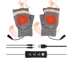 Verwarmde USB-handschoenen voor Binnen en Buiten - Vingerloos en Comfortabel — cadeau in Sport & Outdoor