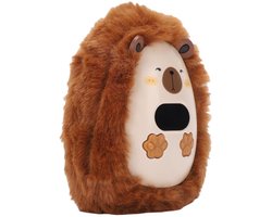 Dailygoods - Oplaadbare elektrische handwarmer - draagbaar met digitaal display - pluche dierontwerp voor volwassenen, kinderen en reizen buiten — cadeau in Sport & Outdoor