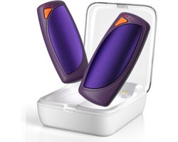 Oplaadbare Handwarmer 2 Stuks met Oplaadcase, 14000 mAh USB Elektrische Handwarmers, Herbruikbare Zakwarmer, 3 Verwarmingsmodi, Dubbelzijdige Verwarming, Ideaal voor de Winter Buiten — cadeau in Sport & Outdoor