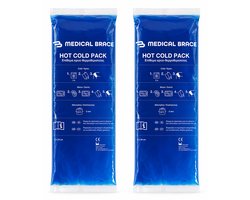 Medical Brace Hot / Coldpack – Icepack – Set van 2 Coolpack - IJspack, Gelpack – Koud Compress Herbruikbaar - 12 x 29 cm — cadeau in Cadeau-ideeën