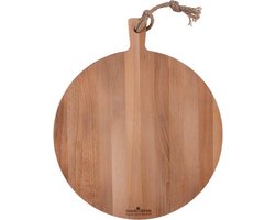 Bowls and Dishes | Puur Hout | Duurzaam | Beuken Borrelplank | Tapasplank | Serveerplank rond | Pizzaplank Ø 40 x 2 cm — cadeau in Kookcadeaus