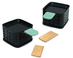 Set van 2 kandelaars voor raclette - Smeltkaas zonder elektriciteit - Compact en origineel — cadeau in Kookcadeaus