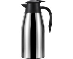 Travelhawk Thermoskan - 1.5 Liter - Isoleerkan - Grijs - Koffie - Thee - Voor warme en koude dranken — cadeau in Koken & Dineren