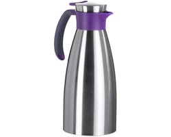 Thermoskan RVS - Isolatiekan Dranken - Dranken Warm Houden - 100% Lekdicht - 1 Liter - Zwart — cadeau in Koken & Dineren