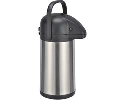 HI Thermoskan - 2,2 liter - RVS -13 x 34 cm - isoleerkan - koffiekan - theekan - warmhoud kan - Koffie/thee meenemen — cadeau in Koken & Dineren