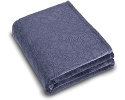 Maxi Plaid Sprei - Zachte Deken - Koude Avonden - Oeko-Tex Gecertificeerd - 180 x 220 cm - Arabesque Aubergine — cadeau in Wonen & Interieur
