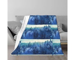 Deken - Plaid - Koude avonden - Dubbelzijdig zacht - 203x152 cm - Zwart — cadeau in Wonen & Interieur