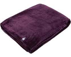 Fleece Deken - Warm Plaid - Koude Avonden - Extra Zacht Materiaal - 180 x 200 cm - Wijnrood — cadeau in Wonen & Interieur