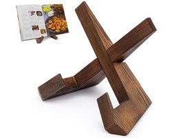 Boekstandaard - Bordenhouder - Kookboek standaard - Bordenrek - Standaard - Houder - Steun - Rek - Hanger - Borden En boeken - Voor sierborden - Duurzaam - Hout - LOUZIR — cadeau in Kookcadeaus