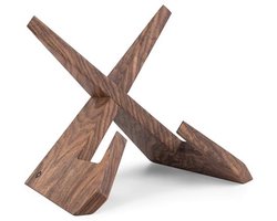 Houten Kookboekstandaard - Handgemaakte Walnoten Boekhouder voor Handsfree Lezen - Kookboek Steun voor Aanrecht - Recept Houder en Leeshulpmiddel voor Keuken — cadeau in Kookcadeaus