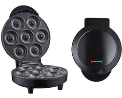Mini-donut-, wafel- en cakemaker - bakmachine voor thuis met 7 vakjes, ideaal voor ontbijt, snacks, desserts en meer. — cadeau in Kookcadeaus