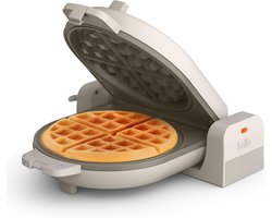 Wafelijzer - Belgische wafels - Thuis ontbijten - Compact opvouwbaar ontwerp - 17.8 cm - Oatmeal — cadeau in Kookcadeaus